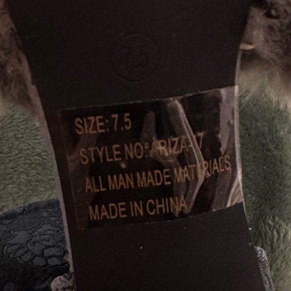 C Label Ariza Floral Suede Heels - Picture 6 of 8